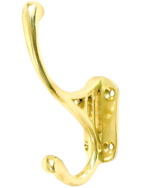 Victorian "Harp" Style Brass Hook With Choice of Finish | House of Antique Hardware