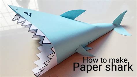 D Paper Shark Shark Papercraft Model Diy Template D Paper Paper | The ...