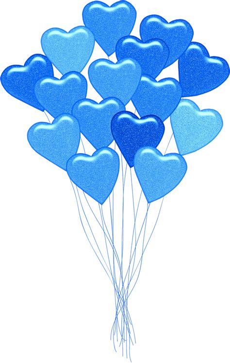 Blue heart balloons, balloons, heart, blue, balloon - free image from ...