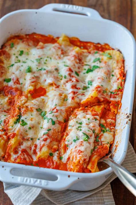 Manicotti Recipe (VIDEO) - NatashasKitchen.com