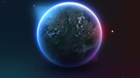 Wallpaper : digital art, planet, artwork, stars, Earth, space art, circle, atmosphere, universe ...