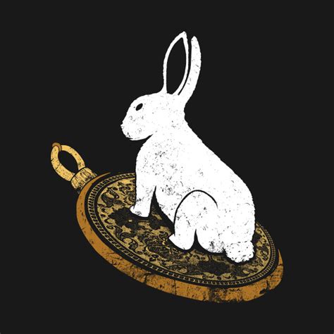 Follow The White Rabbit - Alice In Wonderland - T-Shirt | TeePublic