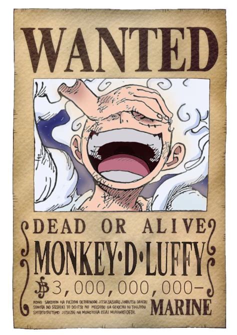 Theresa Pena News: Monkey D Luffy Bounty