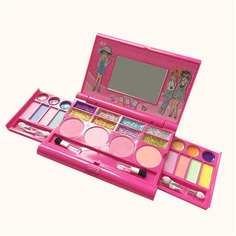 Princess Makeup Set For Kids Cosmetic Girls Kit Miniature Eyeshadow Lip Gloss Blushes Beauty ...