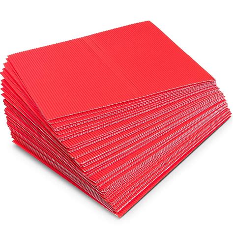 48 Packs Corrugated Cardboard Paper Sheets for DIY, Crafts, Party ...