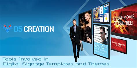 Tools Involved in Digital Signage Templates and Themes - D5 Creation