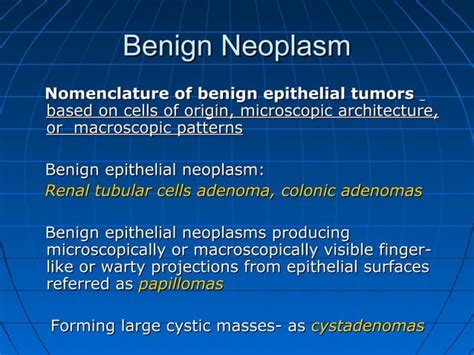 Neoplasia classification