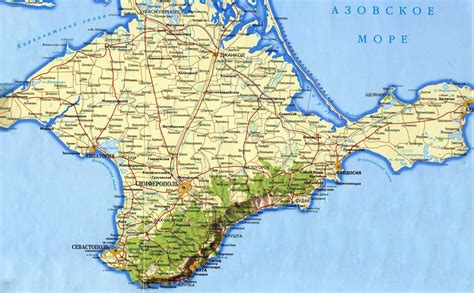 Crimea black Sea Map