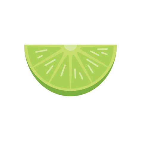 Lime slice icon flat isolated vector 14864524 Vector Art at Vecteezy