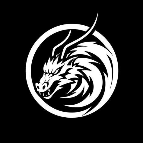 Dragon - Minimalist and Flat Logo - Vector illustration 29853973 Vector Art at Vecteezy