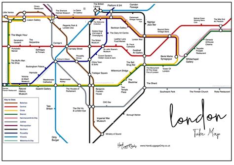 London Underground Map: What To See At Each Stop - Hand Luggage Only ...