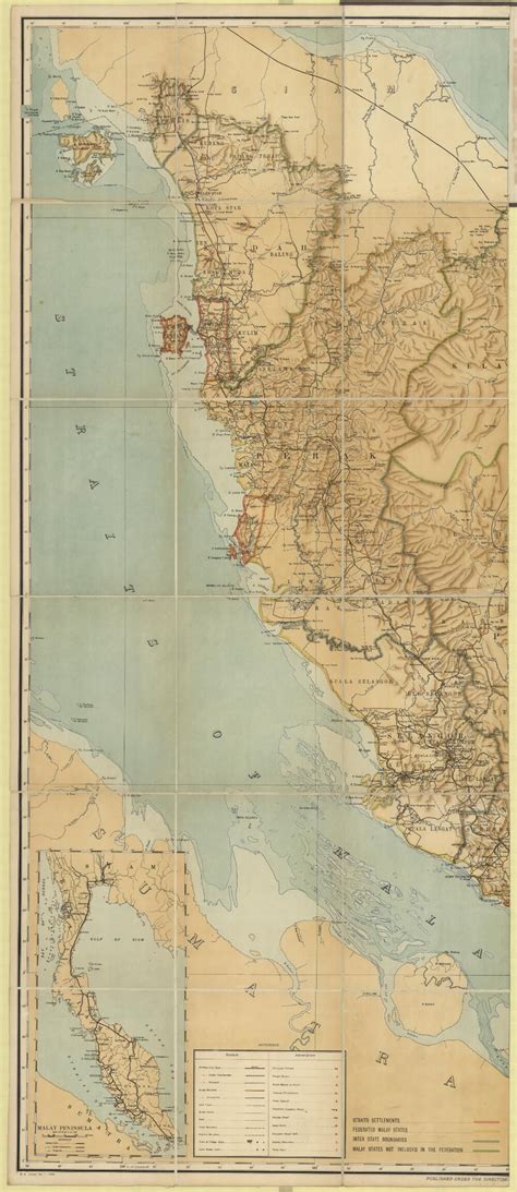 Federated Malay States. Survey Department, cartographer. Map of British ...