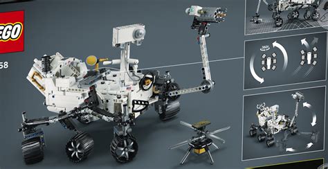 Lego’s Mars Rover Perseverance has 360-degree steering and a swinging arm - The Verge