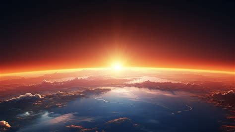 Sunrise Over Earth's Horizon AI Generated 4K Wallpaper - Pixground ...