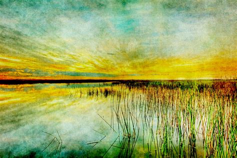 Sunset Painting Vintage Free Stock Photo - Public Domain Pictures