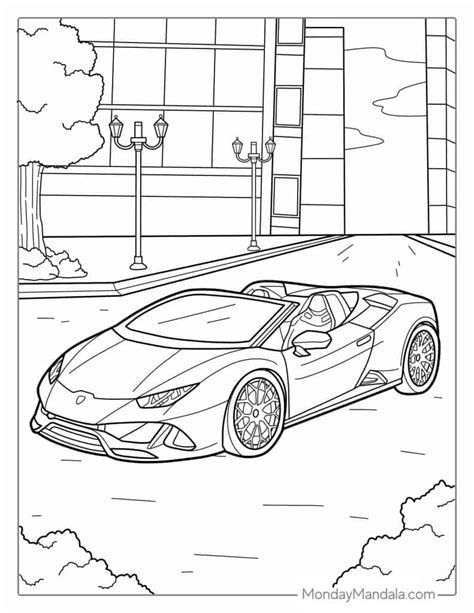 17+ Lamborghini Coloring Page