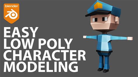 Easy Low Poly Character Modeling in Blender 2.9x - YouTube