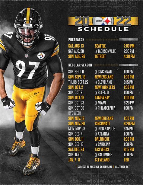 Steelers 2024-2024 Schedule - Alyss Bethany