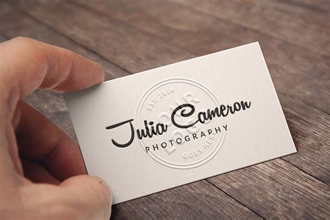 Embossed Free Business Card MockUp Template PSD - Responsive Joomla and Wordpress themes