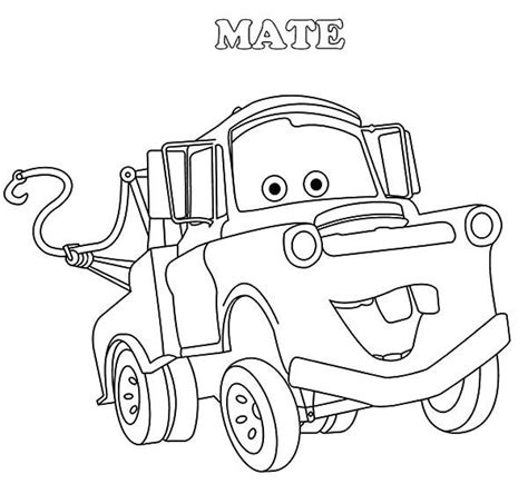 Printable Coloring Pages Of Tow Mater