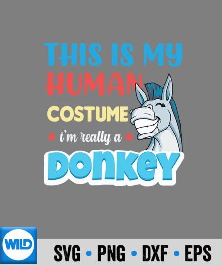 Donkey SVG, Funny Donkey SVG - WildSvg