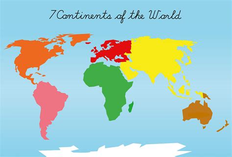 World Map Of All Continents