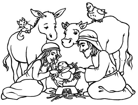 Free Printable Nativity Coloring Pages for Kids - Best Coloring Pages ...