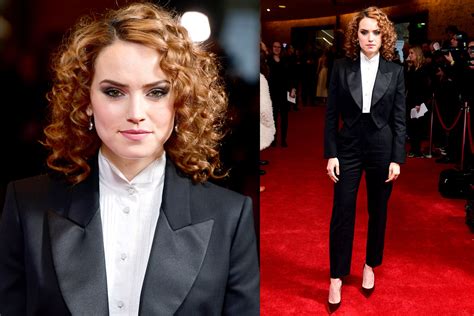 Daisy Ridley Goes Old Hollywood in a Red Carpet Tux | Vanity Fair