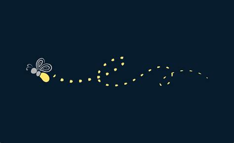 Firefly flying with trail clipart. Fireflies abstract illustration ...