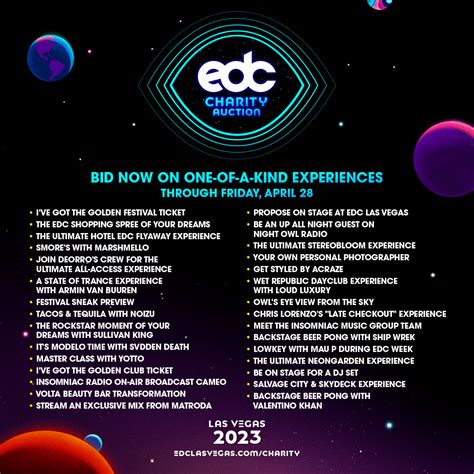 Insomniac Announces The Return Of EDC Las Vegas Charity Auction - EDMTunes