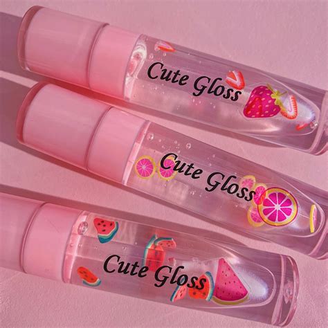 FRUIT GLOSS TRIO Lipgloss cosmetics gloss makeup cute | Etsy