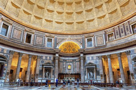 Pantheon Temple Interior In Rome Photograph by Artur Bogacki - Pixels