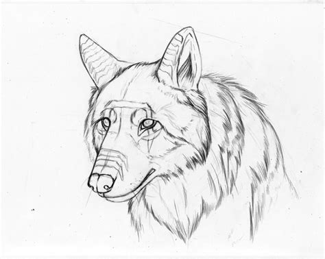 Sad Wolf Drawing at GetDrawings | Free download