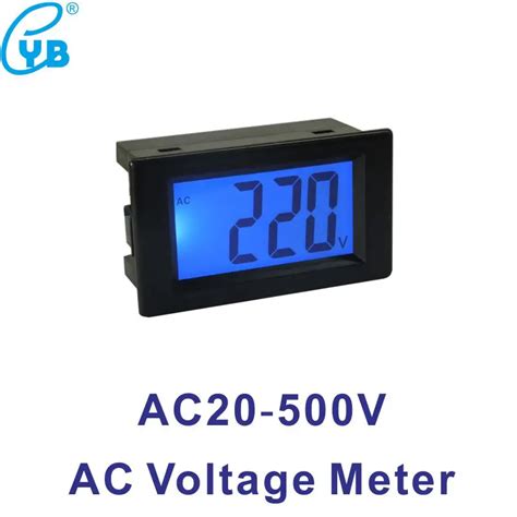 D85 Digital Voltage Meter AC20 500V LCD Display AC Voltmeter Meter Two ...