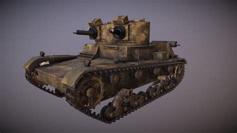 The 7TP, a light Polish tank - 3D model by msgames [bc67be1] - Sketchfab