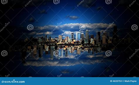 Sky City in the Clouds stock image. Image of seattle, view - 4633753