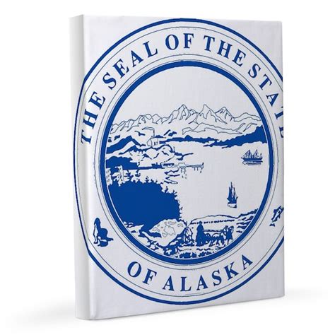 Seal of the state of Alaska 11x14 Canvas Print by HomeStead - CafePress