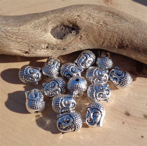 Buddha Beads Tibetan Silver Buddha Head Bead Silver Buddha | Etsy