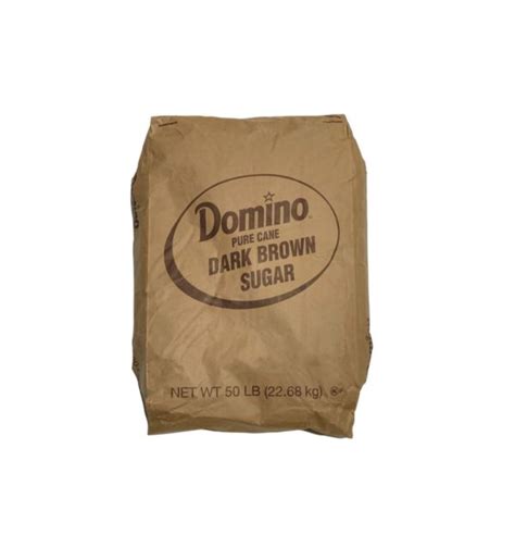 DOMINO DARK BROWN SUGAR 50LB - South Holland Bakery Supply