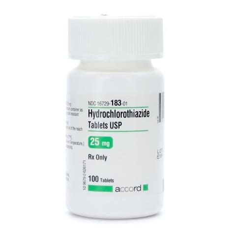 Hydrochlorothiazide (Hctz), 25mg, 100 Tablets/Bottle | McGuff Medical Products