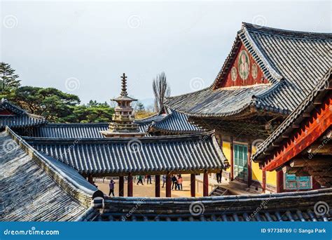 Bulguksa Temple Korean Traditional Architecture in Gyeongju Stock Image - Image of national ...