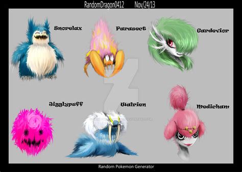 Random Pokemon Generator Team by RandomDragon0412 on DeviantArt