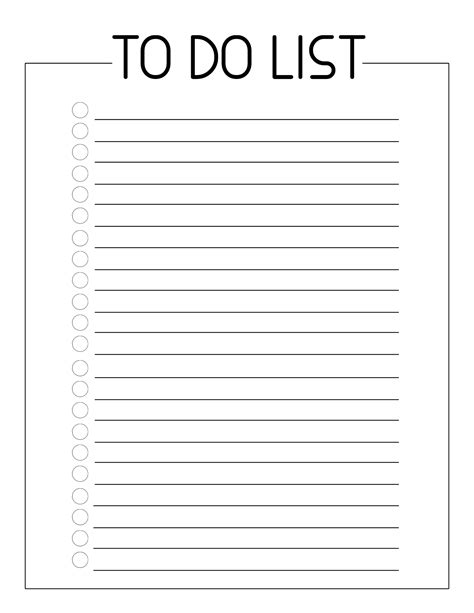 Free Printable To Do Checklist Template - Paper Trail Design