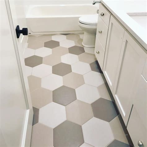 Friday Favorites : Hexagon Tile Designs for your Bathroom - Decor Hint