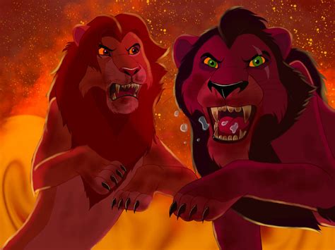 Simba vs Scar by Ninatepidor on DeviantArt