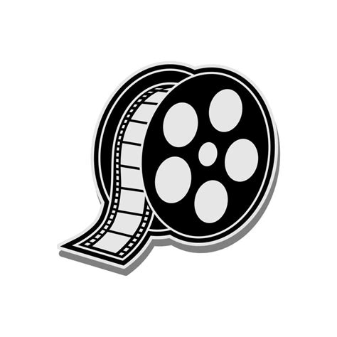 Illustration negative film reel roll tapes for movie cinema video logo 12657549 Vector Art at ...