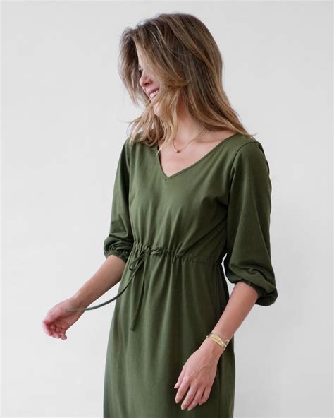 MARIGOLD dress in Olive – Elegantees