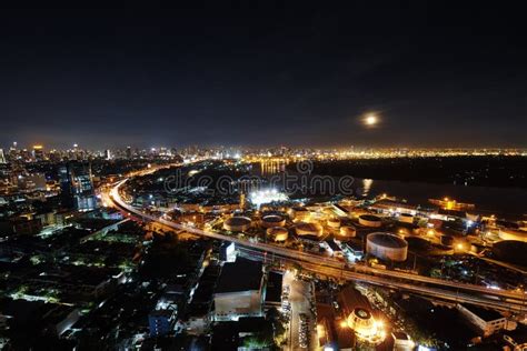 Bangkok night stock image. Image of high, bridge, business - 49489089