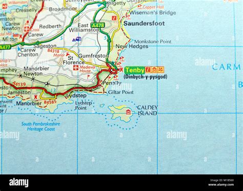 Tenby Town Map Printable