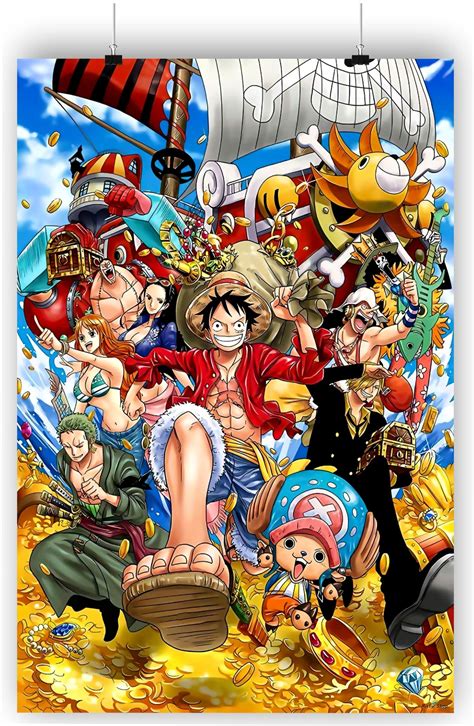 Buy Risty Shop High Definition one Piece The Straw Hat Pirates Luffy Zoro Nami Superhero Jujutsu ...